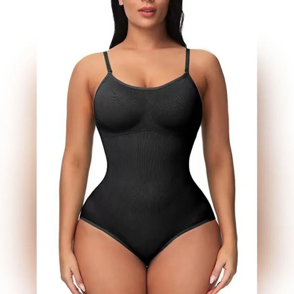 💥3/$55💥Seamless Scoop Neck Shaping Bodysuit Plus Size Black
